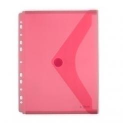 Dossier Sobre Office Box Pp Velcro A4 Multitaladro Rojo