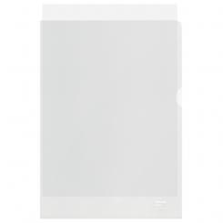 Dossier uñero ESSELTE (Caja de 100). PP reciclado.100 micras, Piel de naranja. DIN A4, transparente