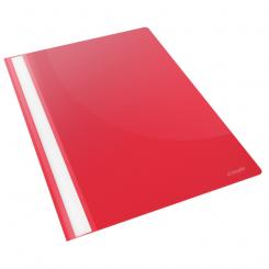 Dossiers Fastener ESSELTE (Caja de 25). PP. Mecanismo plástico. DIN A4, rojo Vivida