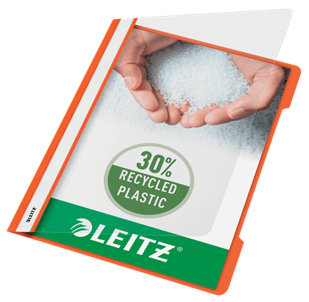 Dossiers Fastener LEITZ (Caja de 25) PP. Mecanismo plástico. DIN A4, naranja