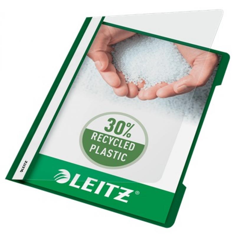 Dossiers Fastener LEITZ (Caja de 25) PP. Mecanismo plástico. DIN A4, verde