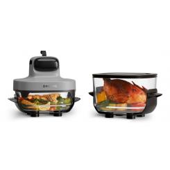 Dreame Tasti Sencillo Independiente 1500 W Freidora de aire caliente Negro, Transparente, Blanco