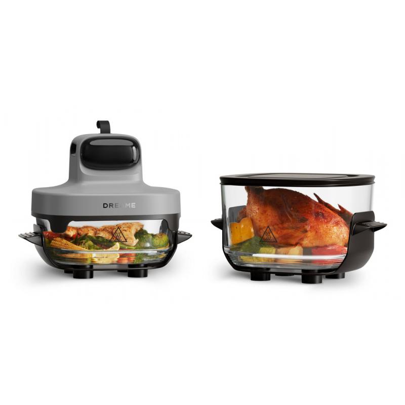 dreame-tasti-sencillo-independiente-1500-w-freidora-de-aire-caliente-negro-transparente-blanco