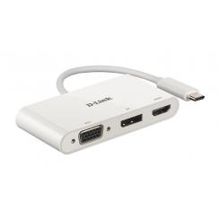 D-Link DUB-V310 base para portátil y replicador de puertos Alámbrico USB 3.2 Gen 1 (3.1 Gen 1) Type-C Blanco