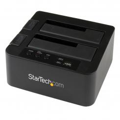 StarTech.com Duplicador USB 3.0 (5Gbps) o eSATA de Discos Duros de 2 Bahías, Independiente, Clonador Copiador de SSD o HDD SATA III de 2,5/3,5