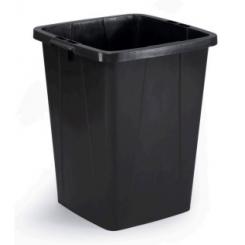Durable Contenedor Durabin 90 Litros Cuadrado Negra