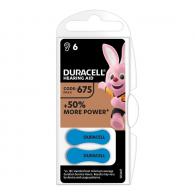 DURACELL pila audífono DA675 1,45V EASYTAB blister*6