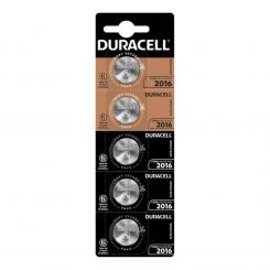 Duracell Pila Boton Litio CR2016 3V, blister 5 uds