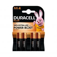 Duracell Plus Power Boost Pila Alcalina Aa Lr6 Blister*4