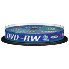 DVD-RW VERBATIM 4.7Gb 4x (Tarrina 10 unidades)