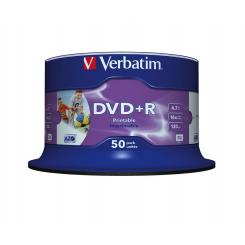 DVD+R VERBATIM 4.7GB 16x Photo Imprimi (Tarrina 50)