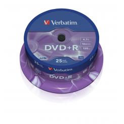 DVD+R VERBATIM 4.7Gb 16x (Tarrina 25 ud)