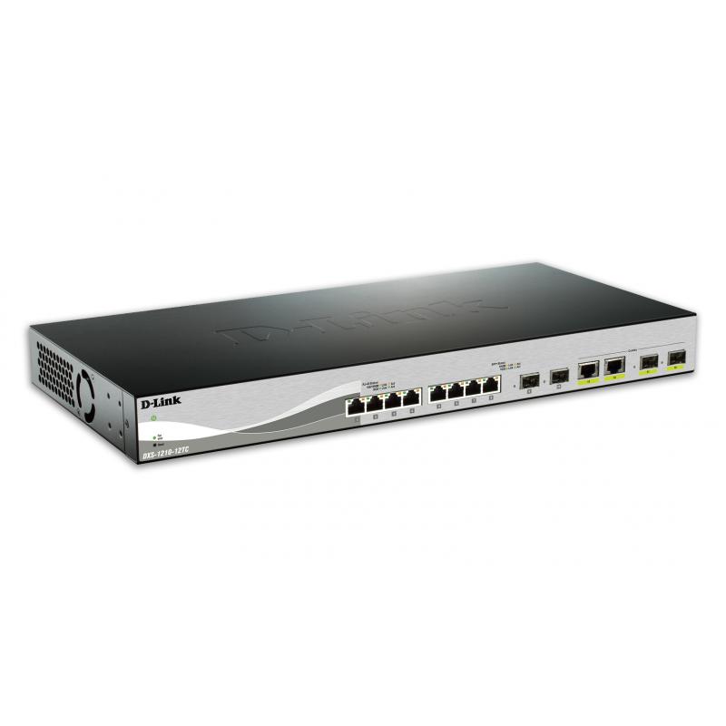 dxs-1210-12tc-switch-gestionado-l2-10g-ethernet-100-1000-10000-1u-negro-plata