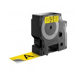 DYMO Cinta 1000 Negro-Amarillo 24 mm x 7 m D1