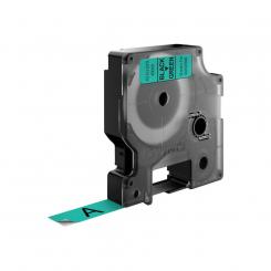 DYMO Cinta 1000 Negro-verde 12mm x 7mt D1