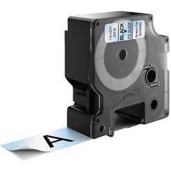 DYMO Cinta LM D1 24mmx7m Negro/transparente