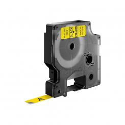 DYMO Cinta Negro Amarillo 9mm x 7 mt D1