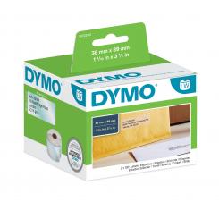 DYMO Etiqueta adhesiva 99013 -tamaño 89x36 mm para Impresora 400 260 etiquetas uso direcciones plast