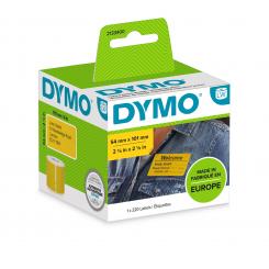 DYMO Etiqueta LW Etiquetas envío 101x54mm, 1 rollo etiquetas (220) Papel Amarillo