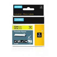 DYMO RHINO Cinta ID1-12 Negro/amarillo nylon