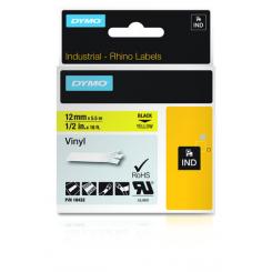 DYMO RHINO Cinta ID1-12 Negro/amarillo vinilo