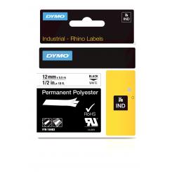 DYMO RHINO Cinta ID1-12 Negro/blanco polyester