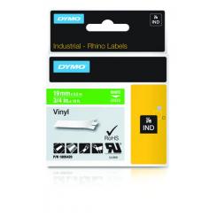 DYMO RHINO Cinta ID1-19 Blanco/verde vinilo