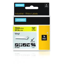 DYMO RHINO Cinta ID1-19 Negro/amarillo vinilo