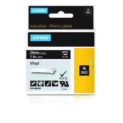 DYMO RHINO Cinta ID1-24 Blanco/negro vinilo