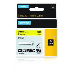 DYMO RHINO Cinta ID1-24 Negro/amarillo vinilo