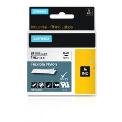 DYMO RHINO Cinta ID1-24 Negro/blanco nylon