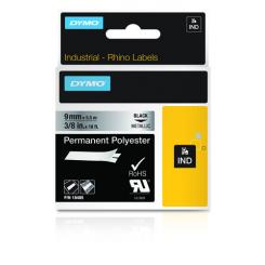 DYMO RHINO Cinta ID1-9 Negro/plata polyester
