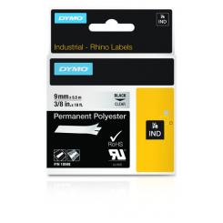 DYMO RHINO Cinta ID1-9 Negro/transparente polyester