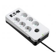 Eaton PB6D limitador de tensión Negro, Blanco 6 salidas AC 220 - 250 V 1,5 m