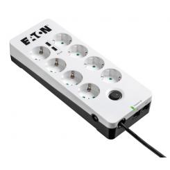 Eaton PB8TUD limitador de tensión Negro, Blanco 8 salidas AC 220 - 250 V 1,5 m