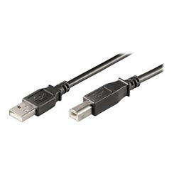 Ewent EC1003 cable USB 1 m USB 2.0 USB B USB A Negro