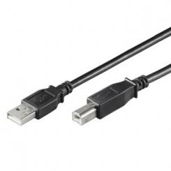 Ewent EC1004 cable USB 1,8 m USB 2.0 USB B USB A Negro
