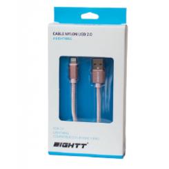 Eightt ECI-2P cable de conector Lightning 1 m Rosa