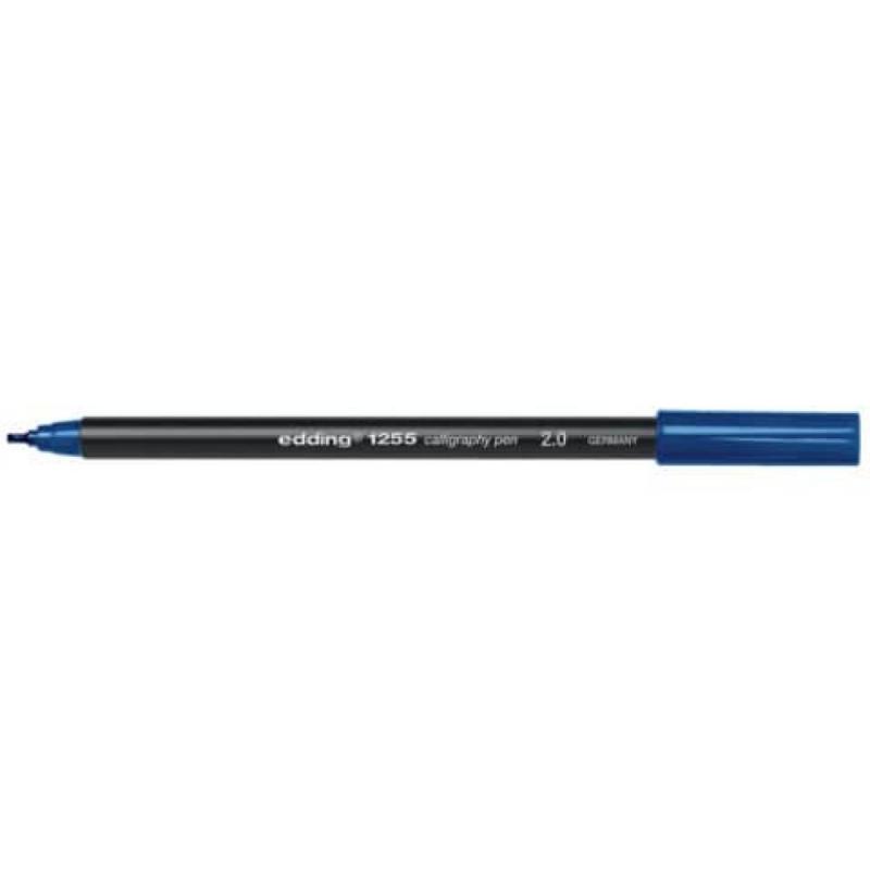 Edding 1255 Rotulador caligráfico. Grueso de trazo 2 mm. Color azul acero