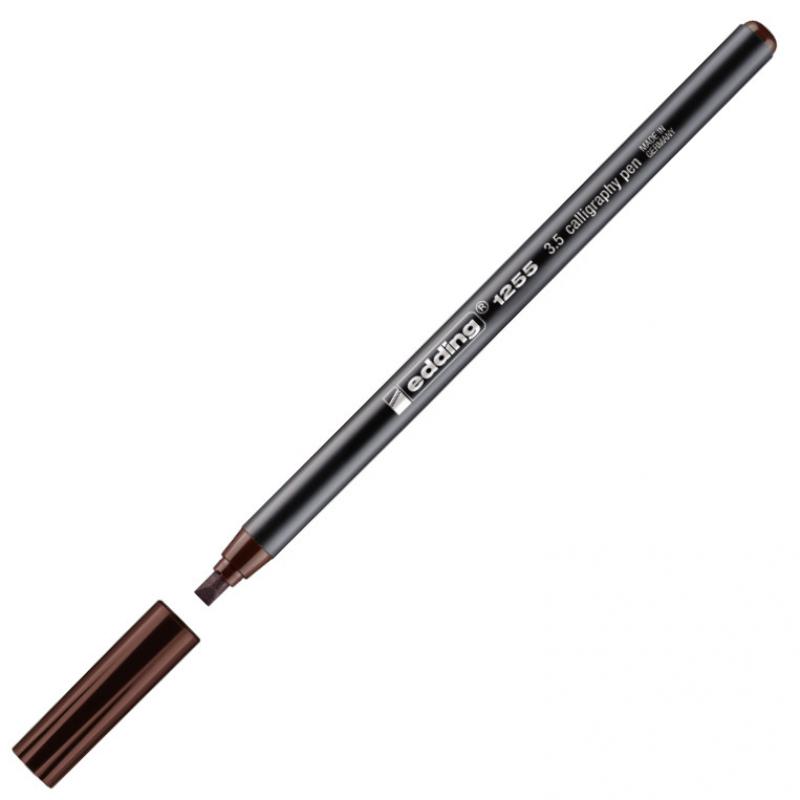 Edding 1255 Rotulador caligráfico. Grueso de trazo 3,5 mm. Color marrón oscuro
