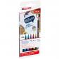 Edding 1340 Pack 6 rotuladores con punta pincel colores metálicos