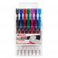Edding 2185 Bolsa 7 rotuladores Gel Roller. Colores negro, rojo, azul, verde, violeta, rosa y azul claro