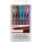 Edding 2185 Bolsa 7 rotuladores Gel Roller. Colores oro, plata, cobre, azul metálico, verde metálico, violeta metálico y rosa metálico