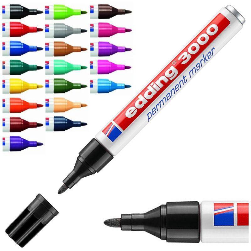 Edding 3000 Pack 5 marcadores edding 3000. Colores: negro, rojo, naranja, rosa y magenta