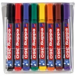Edding 360 Bolsa con 8 marcadores. Colores 01-08.