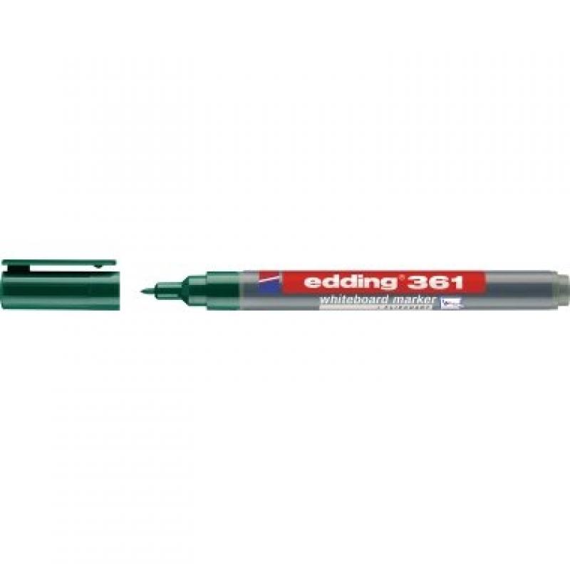 Edding 361 Marcador para pizarras blancas con punta redonda. Trazo: 1 mm. Color verde