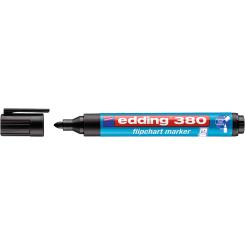 Edding 380 Marcador para flipchart con punta redonda, tinta a base de agua. Trazo: 1,5-3 mm. Color negro