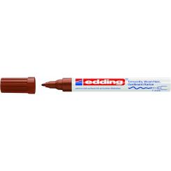 Edding 4040 Marcador con tinta permanente y opaca, con efecto de lacado.  Trazo.: 1-2 mm.Color marrón