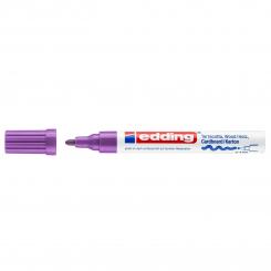 Edding 4040 Marcador con tinta permanente y opaca, con efecto de lacado.  Trazo.: 1-2 mm.Color violeta