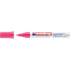 Edding 4040 Marcador con tinta permanente y opaca, con efecto de lacado.  Trazo.: 1-2 mm.Color rosa